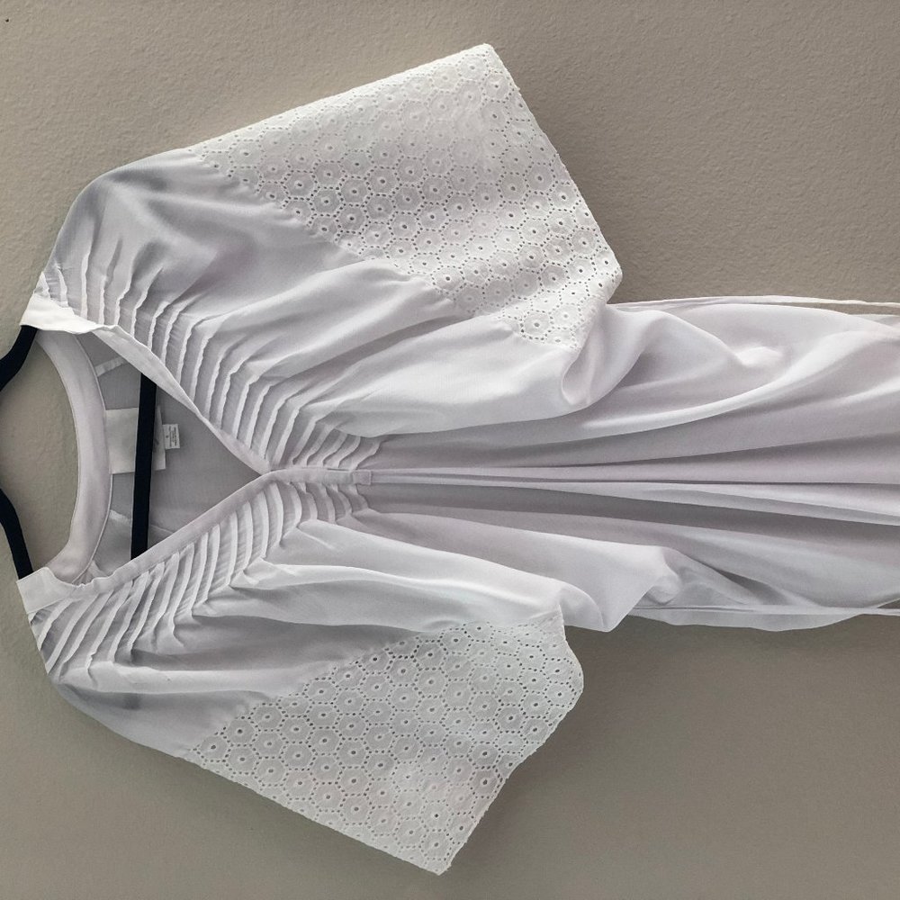 Aryn K White Blouse
